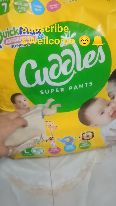cuddles diaper pants l size 62 pants diapers in₹ 579#flipkart #unboxing #diper #viral