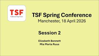 TSF Spring Conference 2026 - Session 2