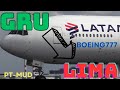 EMBARCANDO PARA LIMA PERU SAINDO DE GUARULHOS NO BOEING 777 DA LATAM.