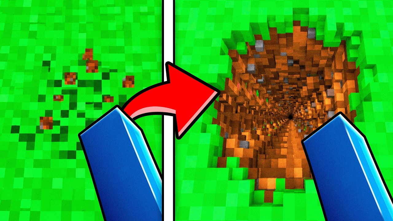 Minecraft, aber ABBAUEN wird KLEINER!