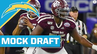 2022 NFL Mock Draft: Chargers take OFFENSIVE LINEMAN to help Justin Herbert in First Round | CBS HQ