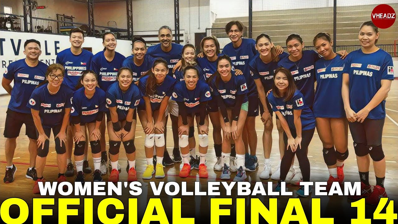 Final 14 of our PHILIPPINE WOMENS VOLLEYBALL TEAM in 2022 Seagames in Vietnam!!!