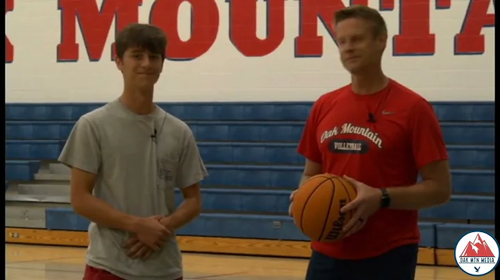 Coach Joel Floyd and Chase Collins