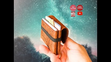 Making  a Leather Handy Mini Wallet , PDF Pattern, by #vikingsleatherdesign