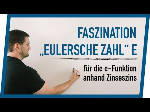 Faszination Eulersche Zahl E Für Die E-Funktion Anhand Zinseszins | Mathe By Daniel Jung