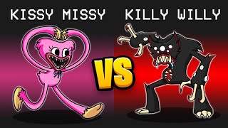 Celebrity KISSY MISSY vs. KILLY WILLY Mod in Among Us... Net Worth