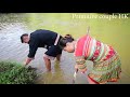 Primitive life : Dig fish traps - Dig deep holes to catch fish and catch smart fish
