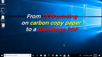 From DOS printing on carbon copy paper to a multipage PDF