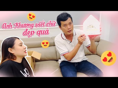 Video Bất ngờ Anh Khương Dừa viết chữ siêu đẹp, nên Trâm nhờ... - youtube