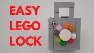 LEGO fully functional combination lock - easy to build - full tutorial
