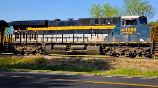 Rolling with CSX Heritage 1869 Chesapeake & Ohio Leading CSX M693 Sc to Augusta Ga