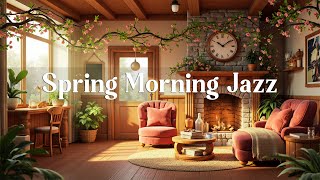 Spring Morning Jazz at Outdoor Cafe Ambience 🌸 Relaxing Jazz Background Music for Work & Study Focus