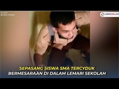 Viral, Sepasang Siswa SMA Tercyduk Bermesaraan di Dalam Lemari Sekolah