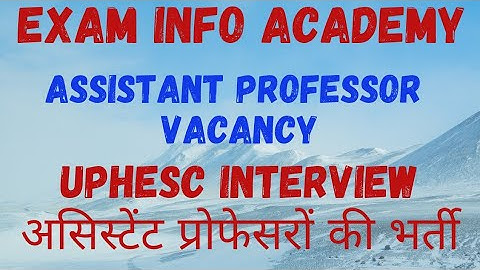 UPHESC||uphesc vacancy||uphesc 2022||uppsc 2022||Assistant professor vacancy||#uphesc|#uphesc2021