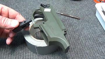 Installation of the new Magpul EVO Enhanced Magazine Release in the CZ Scorpion receiver.