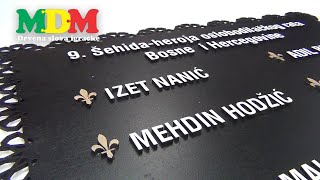 Devet heroja 9 Sehida heroja oslobodilackog rata Bosne i Hercegovine 3D dekor pl