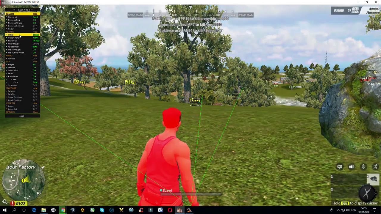 Rules Of Surviva Ros Stebx RoS V 2 Aim,Speed,Telekill,Wallhack