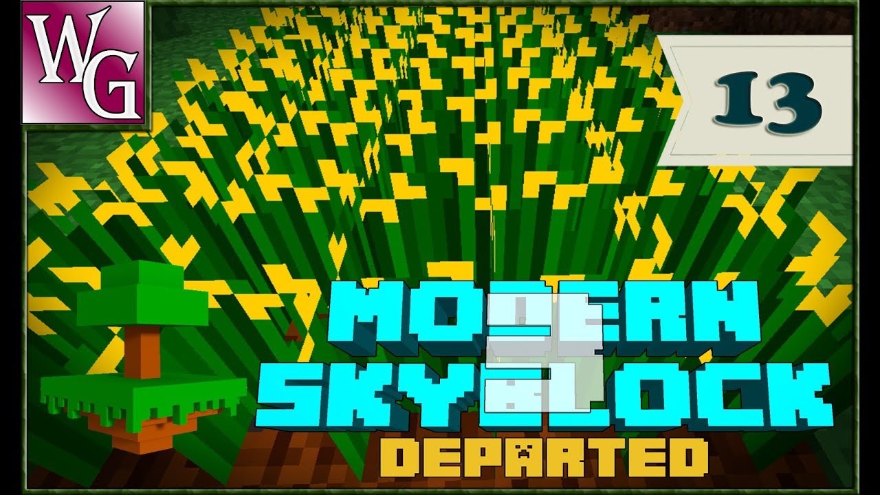Modern skyblock 3 departed - первые РФ крохи №13 - YouTube