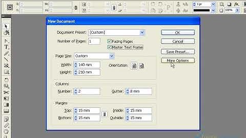 Adobe Indesign Tutorial in Tamil | New document and save present