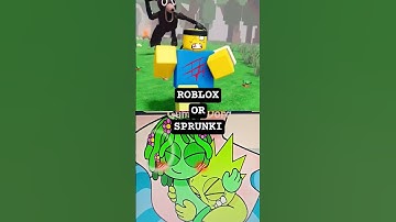 Roblox vs Sprunki 😎🎵 | Funny Incredibox Meme Animation #robloxshorts