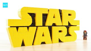 レゴ スター・ウォーズ スター・ウォーズ ロゴ  75407 ／ LEGO Star Wars Brick-Built Star Wars Logo Speed build & Review