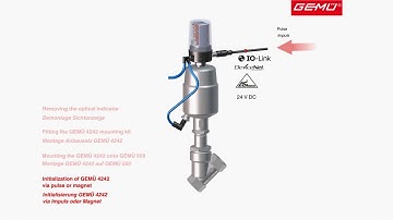 GEMU 550: How to mount the GEMU 4242 Combi Switchbox onto an Actuated Angle Seat Globe Valve