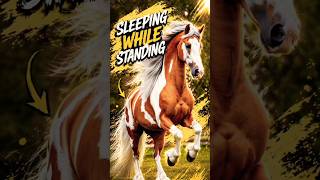 Sleeping while standing #viral #animals #horse