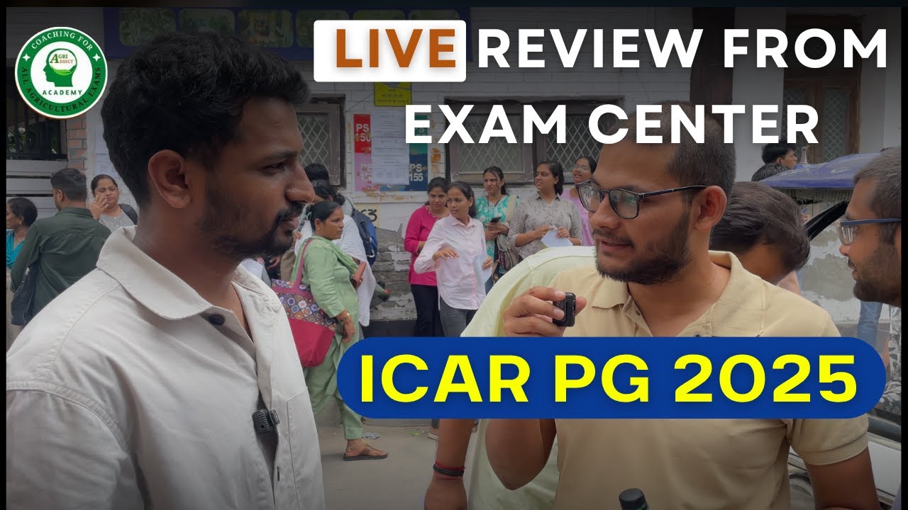 Student's First Reaction after ICAR PG EXAM 2025| Live Updates from New Delhi