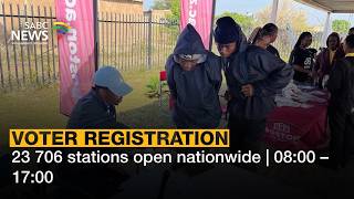 Voter Registration | 23 706 stations open nationwide | 08:00 – 17:00