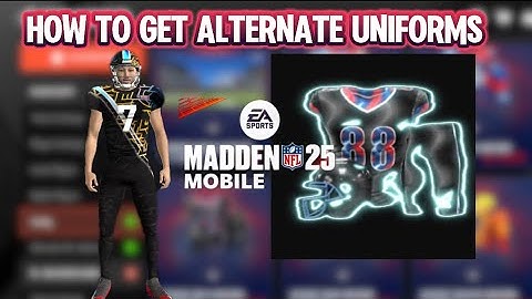 HOW TO GET FREE ALTERNATE UNIFORMS AND MORE IN MADDEN MOBILE 25🫡