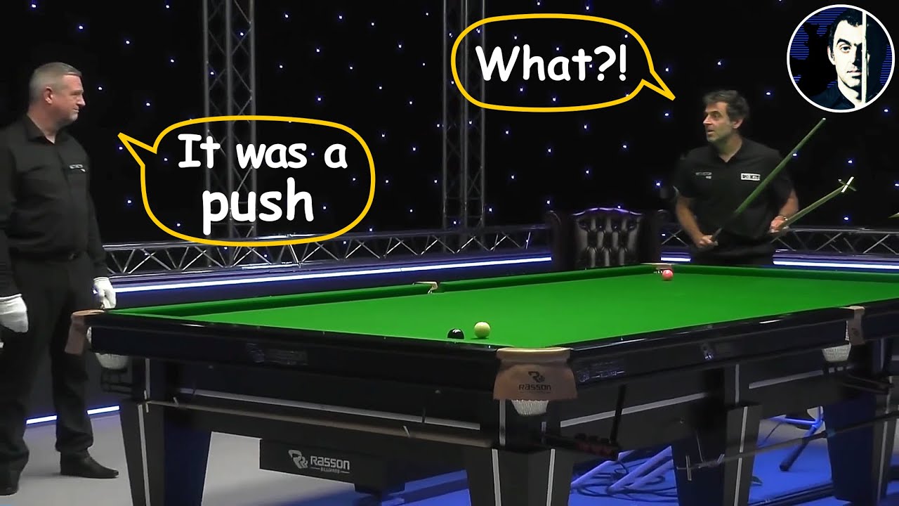 Snooker Incident Ronnie OSullivan vs Saqib Nasir 2021 Championship League ‒ Group