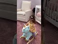 Mom catches baby doing something new! *so cute*