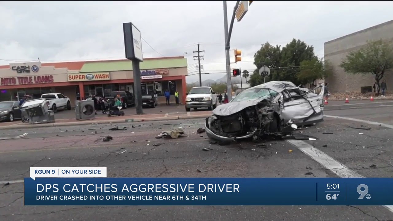 AZDPS responds to three-vehicle crash near I-10 and 6th avenue - YouTube