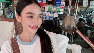 LIVE Street Café - Welcome Family 🤗 Ploysai Coffee Lady in Bangkok Thailand - Thai Street Food