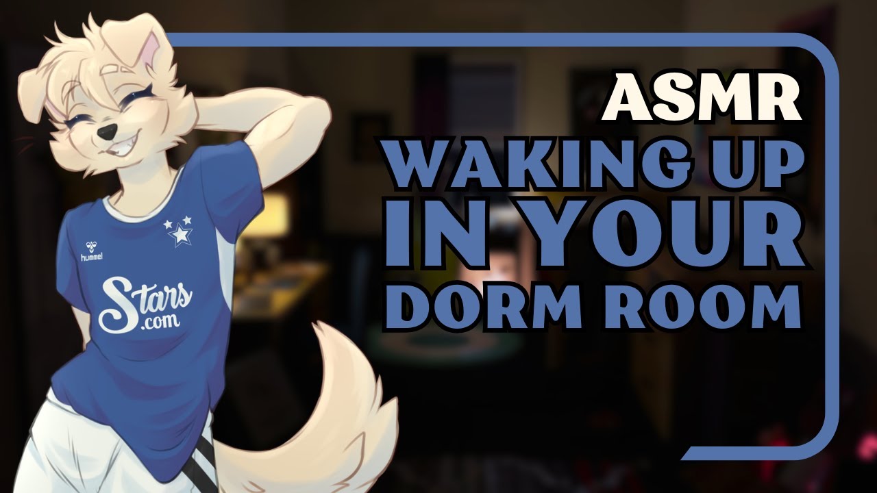 [Furry ASMR] Waking Up in Your Dorm Room After a Party | Cozy Ambience, Cuddling, Personal Attention