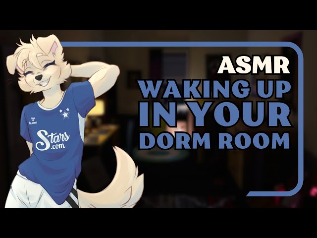 [Furry ASMR] Waking Up in Your Dorm Room After a Party | Cozy Ambience, Cuddling, Personal Attention