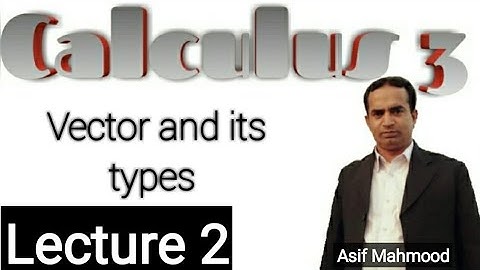 Vector and its Types | Lecture 2 | Calculus 3 | Urdu/Hindi