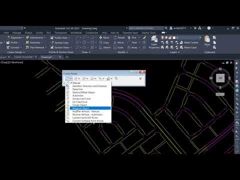 استخراج نقاط حدود البردورات و الأرصفة بمنسوب السطح التصميمي لاندسكيب