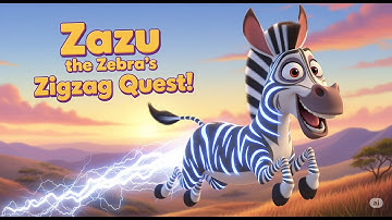 🦓 Zazu the Zebra’s Zigzag Quest | Fun Adventure Song for Kids 🎵