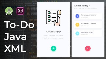 Todo UI Design Animation Adobe Xd to Android Studio Tutorial