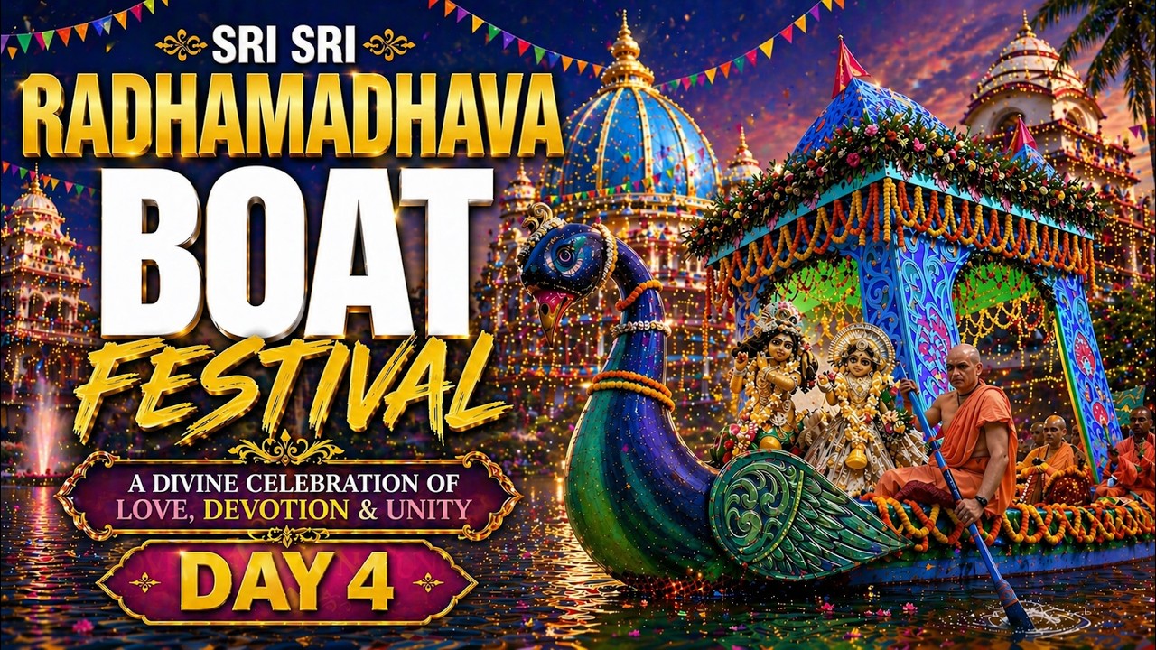 Sri Radha Madhava Boat Festival Day-4 Sri Dham Mayapur 23-04-2026