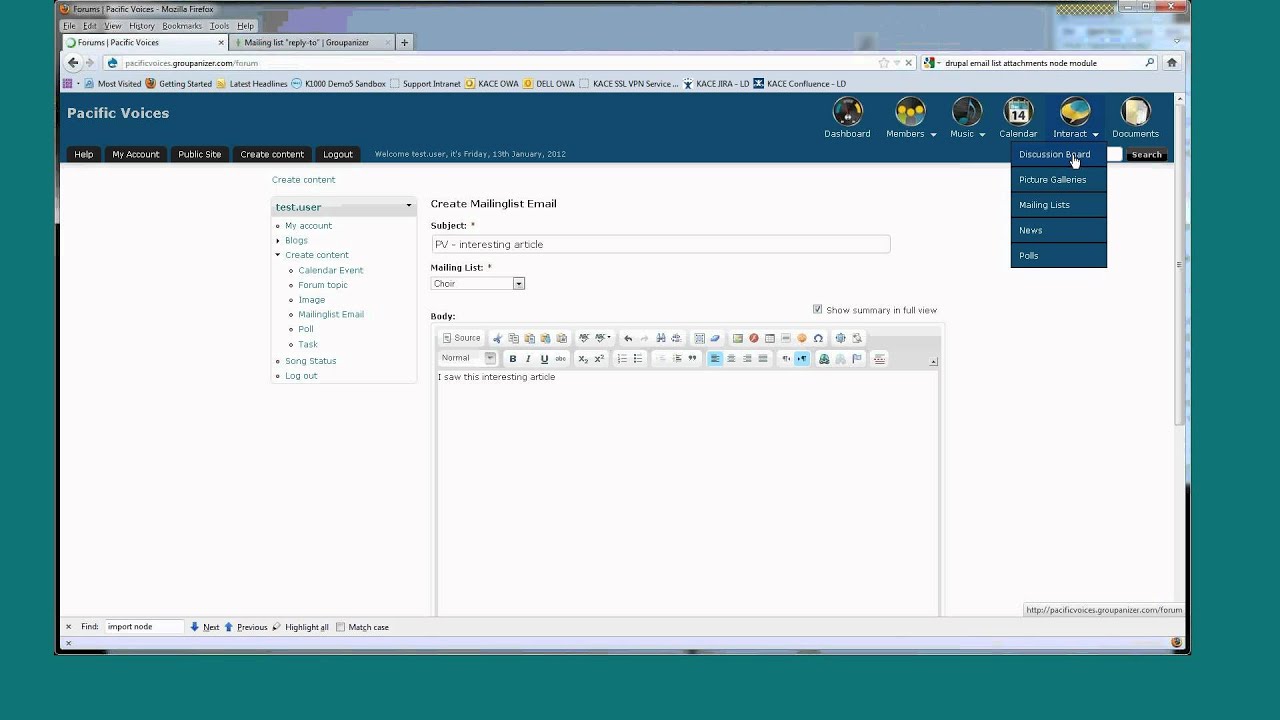 Groupanizer Communicating with Choir Members YouTube