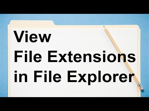 View File Extensions in File Explorer - Windows 10 How To Always Show File Extensions