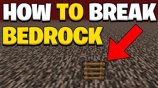 How to break Bedrock in Minecraft 26.1 Java