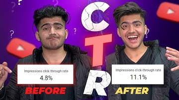 Increase Your (CTR) Click Through Rate On YouTube  Now !