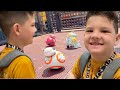 CALEB Builds a DROID ROBOT in Galaxy&#39;s EDGE! Disney Family Day at DisneyWorld! Racing DROIDS