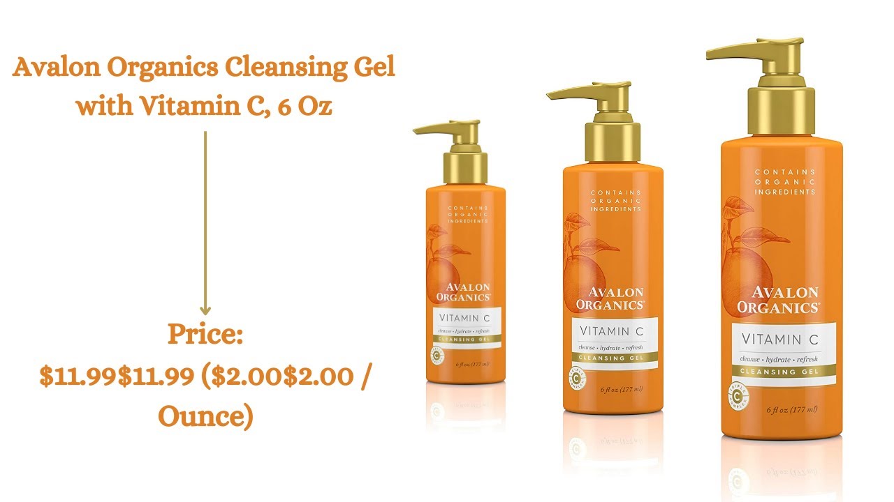 Avalon Organics Cleansing Gel with Vitamin C, 6 Oz