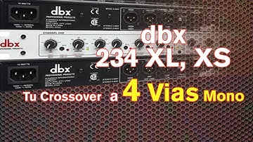 Tu Crossover DBX 234 XL, XS a 4 Vías Superpráctico profesional