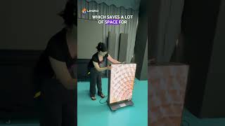 The UHLED foldable poster led display can be creatively applied in many scenarios. #leddisplay #led