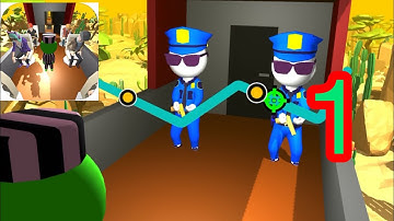 Train Heist 3D gameplay walkthrough part-1 (iOS, android)